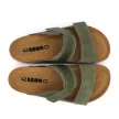 Leon 4704 Comfort férfi bőr papucs zöld színben