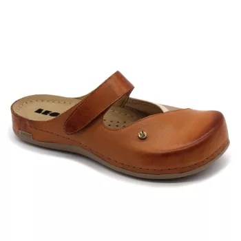 Leon 953 Comfort női bőr klumpa barna színben