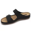 Leon 954 Comfort női bőr papucs fekete színben