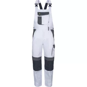 Cerva Max Eco Stretch kantáros nadrág fehér színben