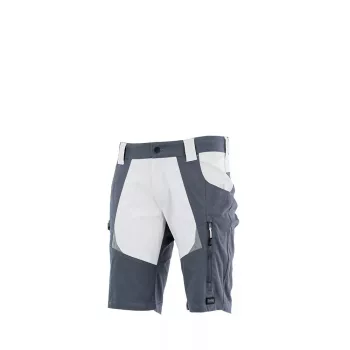   Sara Cottonflex munkavédelmi rövidnadrág fehér/szürke színben