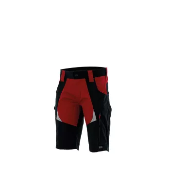   Sara Cottonflex munkavédelmi rövidnadrág piros/fekete színben