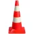 54 cm magas közúti jelzőbója piros/fehér színben