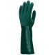 Euro Protection munkavédelmi mártott polimer kesztyű, zöld, vegyszerálló, 40cm hossz
