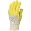 Euro Protection munkavédelmi mártott sárga latex, csúszásbiztos, szellőző kézhát 10-es méret