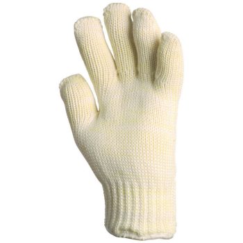  Euro Protection munkavédelmi kötött fehér nomex kesztyű, 27 cm, 500°c, pamut belső 10-es méret