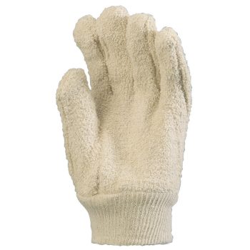   EP munkavédelmi hurkolt fehér pamutkesztyű, 100°c, gumizott mandzsetta 10-es méret