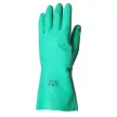 Euro Protection munkavédelmi nitril, zöld vegyszerálló kesztyű, 32cm/0,4mm, érdesített
