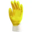 Euro Protection munkavédelmi tenyéren mártott sárga nitril kesztyű