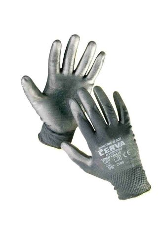 Cerva Bunting black nylon pu kesztyű 10-es méret