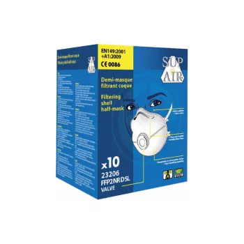   Supair 23206 FFP2 SL NR D csésze formájú szelepes pormaszk
