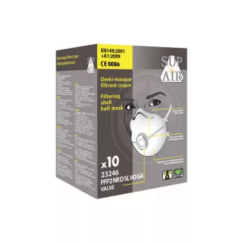   Supair 23246 FFP2 SL NR F VO-GA aktívszenes, szelepes pormaszk
