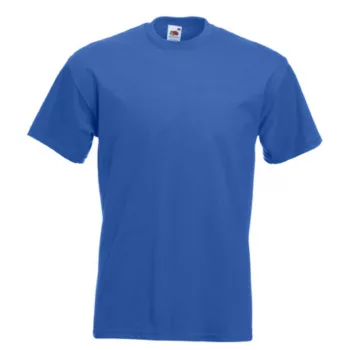   Fruit of the loom Super premium rövid ujjú póló kék színben