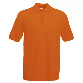   Fruit of the loom Premium rövid ujjú galléros póló narancs színben