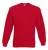 Fruit of the loom kereknyakú pulóver piros színben