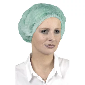   TD Professional zöld színű egészségügyi csíksapka 100 db/doboz