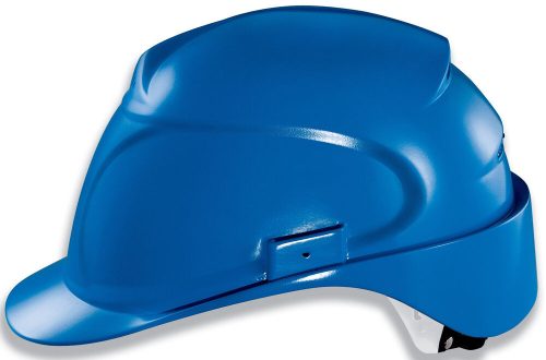 Uvex polietilén munkavédelmi sisak kék színben