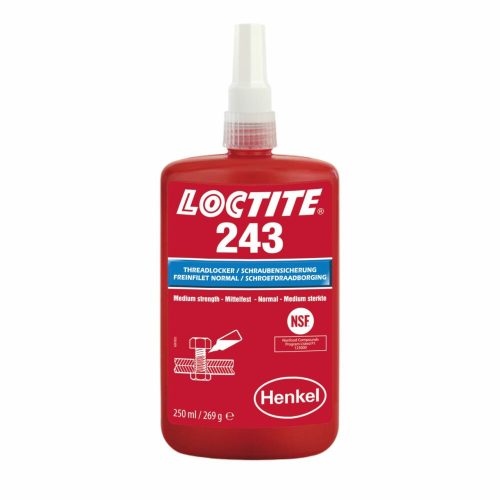 Loctite 243 közepes szilárdságú csavarrögzítő 250 ml