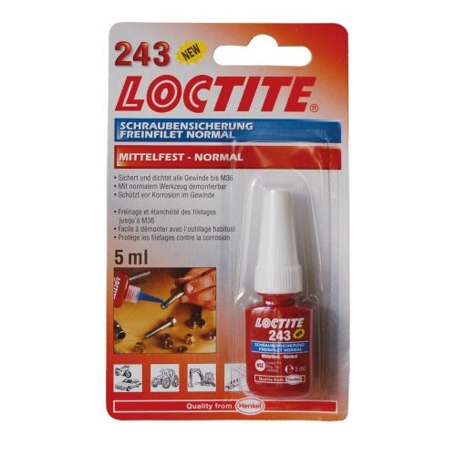 Loctite 243 közepes szilárdságú csavarrögzítő 5 ml