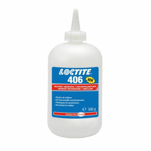 Loctite 406 500 gr-os pillanatragasztó műanyagok és gumik ragasztására