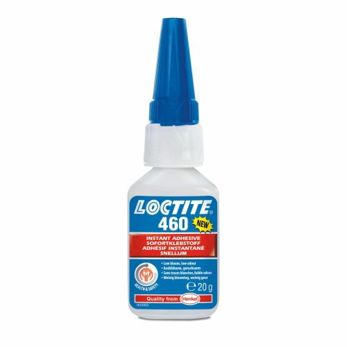 Loctite 460 20 gr-os nem kifehéredő,optikailag tiszta pillanatragasztó