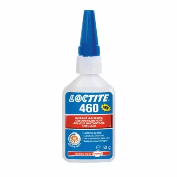   Loctite 460 nem kifehéredő,optikailag tiszta pillanatragasztó 50 gr-os