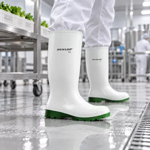 Dunlop Pricemastor fehér színű Nitril csizma