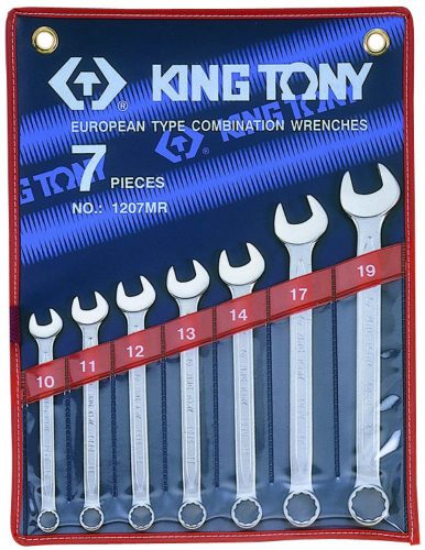 Kingtony 1207MR 7 részes csillag-villás készlet 10-19mm