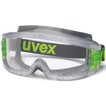   Uvex Ultravision munkavédelmi védőszemüveg szivacsbéléses, átlátszó szürke keret, páramentes acetát lencse