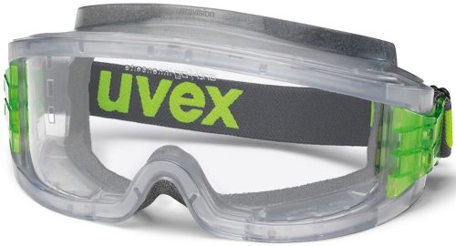 Uvex Ultravision munkavédelmi védőszemüveg szivacsbéléses, átlátszó szürke keret, páramentes acetát lencse