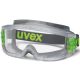 Uvex Ultravision munkavédelmi védőszemüveg szivacsbéléses, átlátszó szürke keret, páramentes acetát lencse