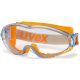 Uvex Ultrasonic munkavédelmi védőszemüveg narancs/szürke keret, víztiszta