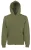 Fruit of the loom cipzáros kapucnis pulóver oliva színben