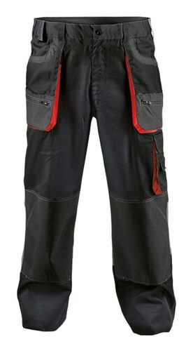 Cerva Fridrich & Fridrich BE-01-003 fekete/piros munkavédelmi nadrág