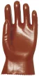 Euro Protection munkavédelmi kesztyű 27 cm hosszú, pamutra mártott bordó PVC