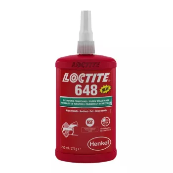   Loctite 648 Nagy szilárdságú olajtűrő és hőálló rögzítő 250ml