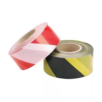 200 méter hosszú piros-fehér jelzőszalag