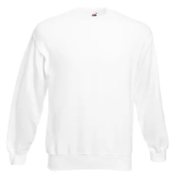 Fruit of the loom kerek nyakú pulóver fehér színben