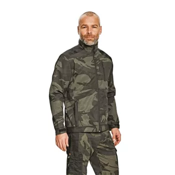 CRV Crambe terepszínű munkavédelmi softshell dzseki