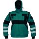 Cerva Max Winter téli munkavédelmi kabát zöld/fekete színben