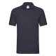 Fruit of the loom Premium rövid ujjú galléros póló deep navy színben