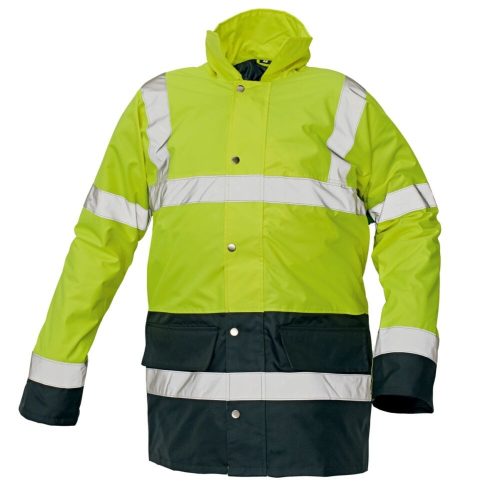 Cerva Sefton munkavédelmi kabát sárga/navy színben