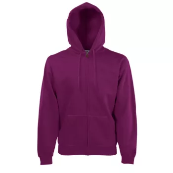   Fruit of the loom cipzáras kapucnis pulóver burgundy színben