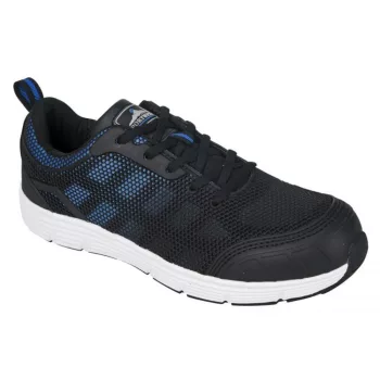  Portwest FT15 Steelite Tove Trainer munkavédelmi félcipő fekete/kék színben S1P