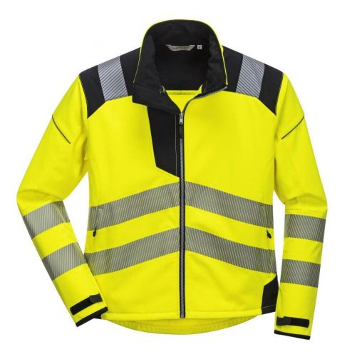 Portwest T402 Vision Hi-Vis jólláthatósági softshell kabát