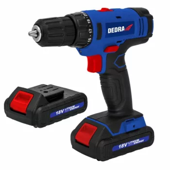   Dedra DED7880B akkus fúró- és csavarozó 18V Li-ion 30 Nm 2 akkuval