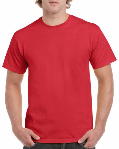 Gildan 5000 kereknyakú póló red színben