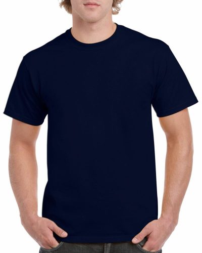 Gildan 5000 kereknyakú póló navy színben