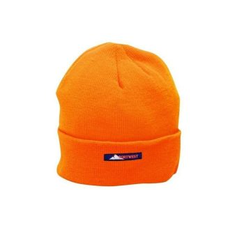Portwest B013 kötött téli sapka narancs színben