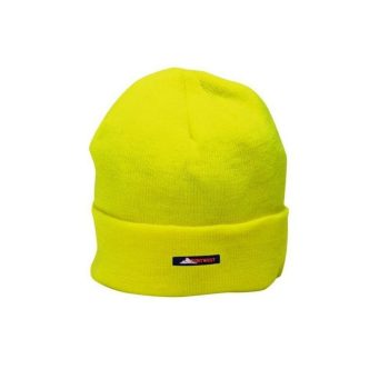 Portwest B013 kötött téli sapka sárga színben